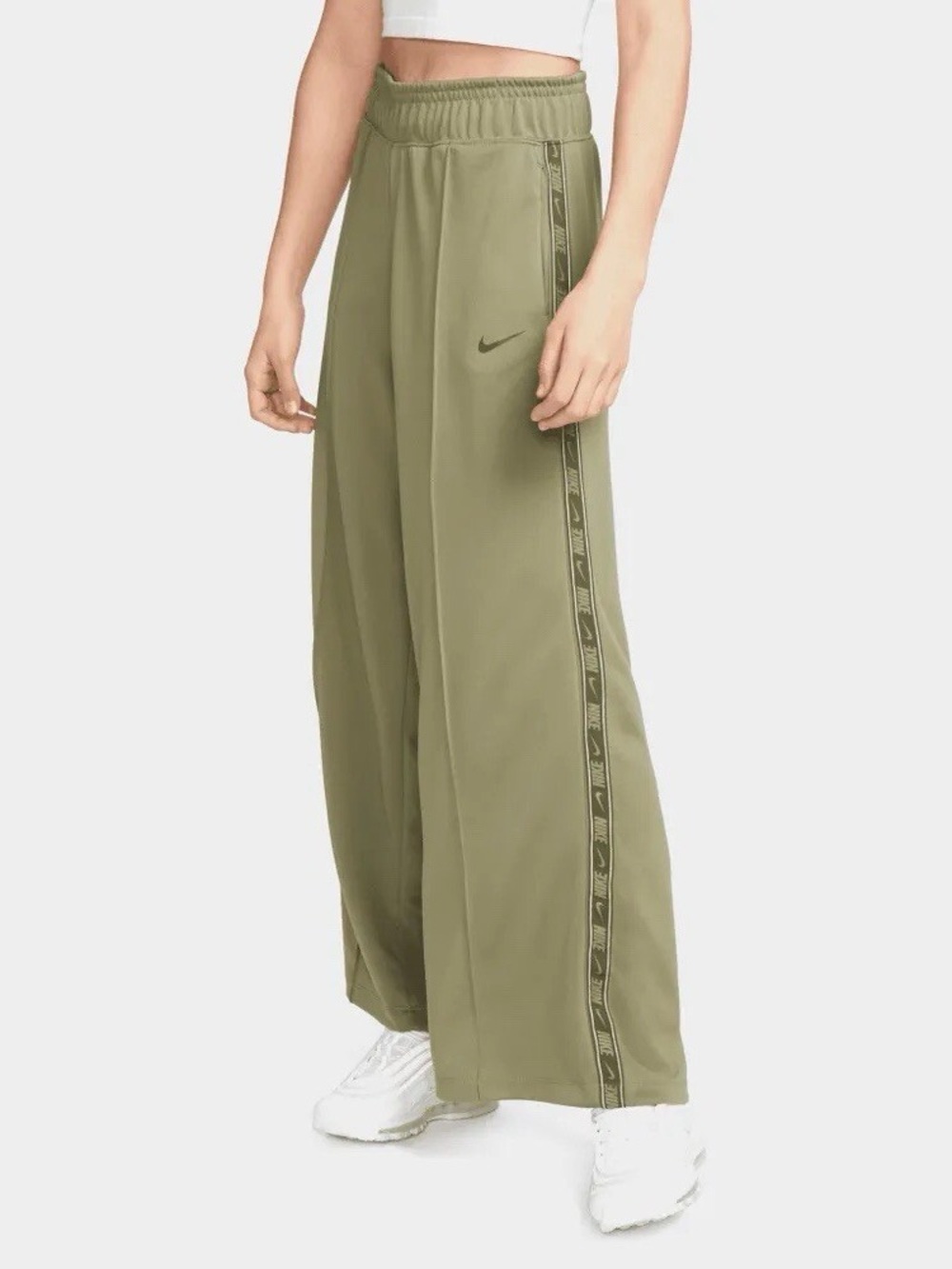 Nike Olive Green Wide-Leg with Side Tape